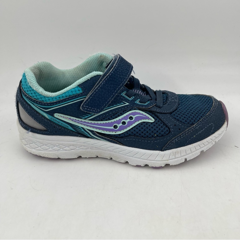 Saucony Kid’s Blue Cohesion 14 A/C Comfort Shoes Sneakers - Size 2 Youth